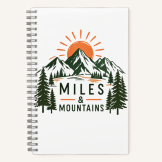 Miles & Mountains Journal Notizbuch