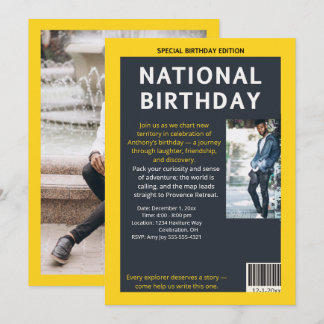 Milestone Magazine: Die Geburtstagsexpedition Einladung