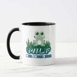 Milf Man I Liebe Frogs Funny Typografy Niedlich Fr Tasse