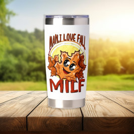 Milf, Mann I Liebe Fall, Herbstsonnige Zitat Trinkflasche