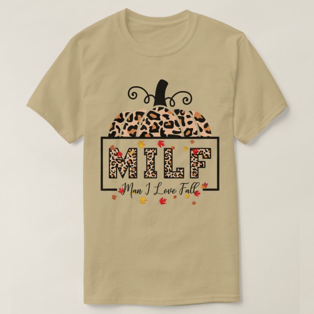 MILF Mann I Liebe Fall Sonnige Herbstsaison über T-Shirt (Design vorne)