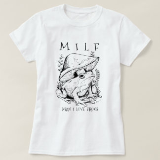 MILF Mann I Liebe Frösche Funny Cotattest Ästhetik T-Shirt
