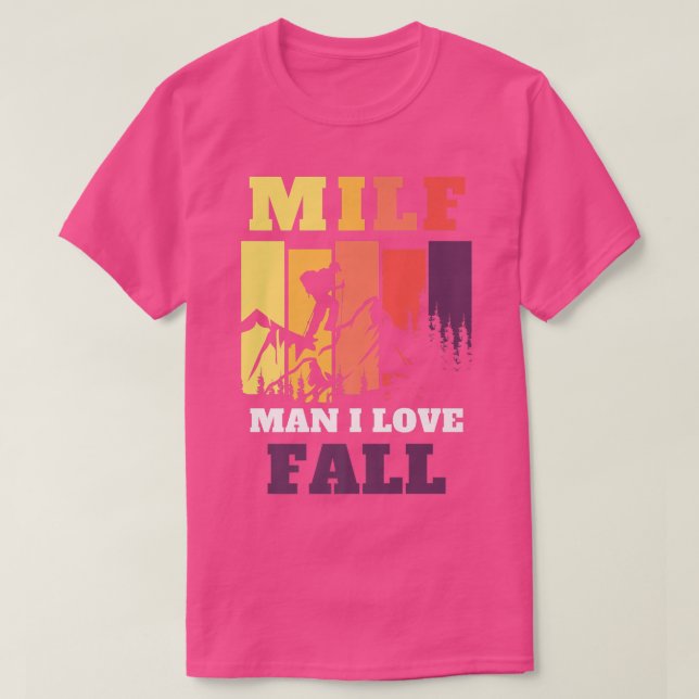 MILF Mann I Liebe Herbst Sonnige Herbstsaison T-Shirt (Design vorne)