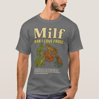 MILF Mann Ich liebe Frösche Shirt Erwachsenen Humo
