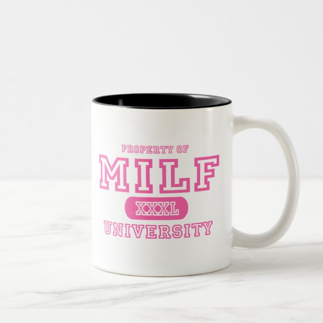 MILF Universität Zweifarbige Tasse (Rechts)