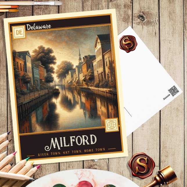 Milford, Delaware | Vintage Postkarte (Von Creator hochgeladen)