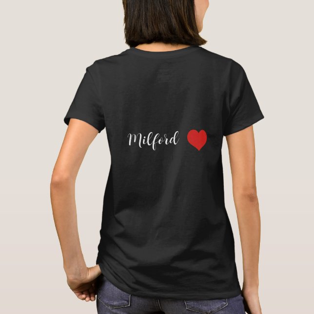 Milford Herz  T-Shirt (Rückseite)