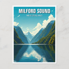 Milford Sound Neuseeland Postkarte