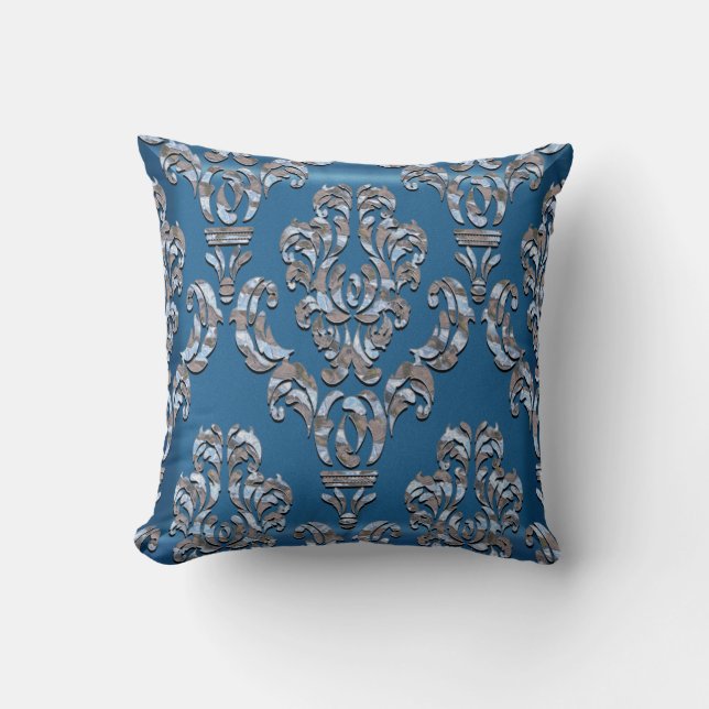 Miliscent Chancery Damask Throw Kissen (Vorderseite)