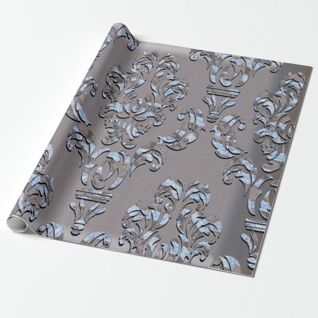 Miliscent Shadow Damask Geschenkpapier (Ungerollt)