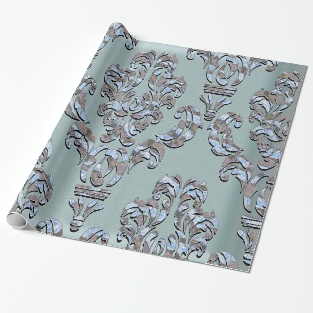 Miliscent Sherwood Damask Geschenkpapier (Ungerollt)
