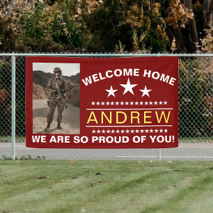 MilitaMilitary Welcome Zuhause Banner Armee Nati