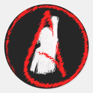 Militant Atheist Runder Aufkleber
