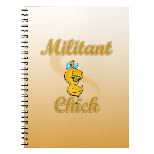 Militant Chick Notizblock (Vorderseite)