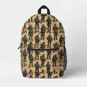 Militär 1 bedruckter rucksack
