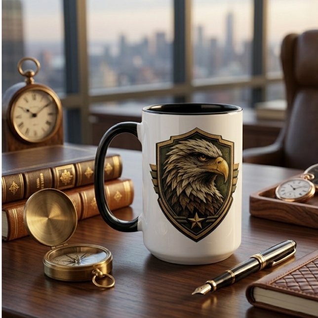 Militär-Adler-Wappen-Emblem Tasse (Von Creator hochgeladen)