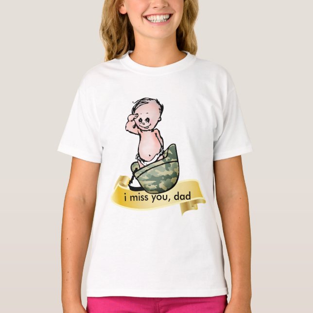 Militär Baby T-shirt (Vorderseite)