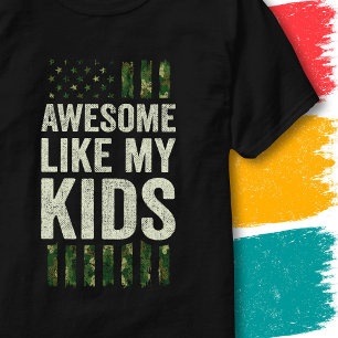 Militär Camouflage Amerikanische Flagge Awesome wi T-Shirt
