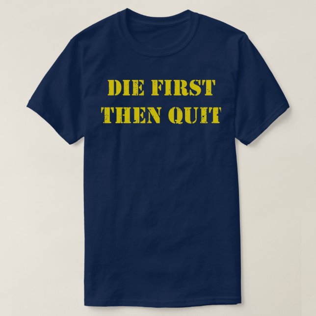 Militär Die dann verlassen Veteran T-Shirt (Design vorne)