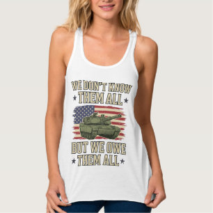 Militär-Erinnerungspanzer Patriotisches Shirt-Desi Tank Top