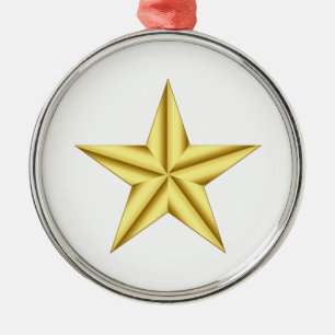 Militär General Gold Star Ornament Aus Metall