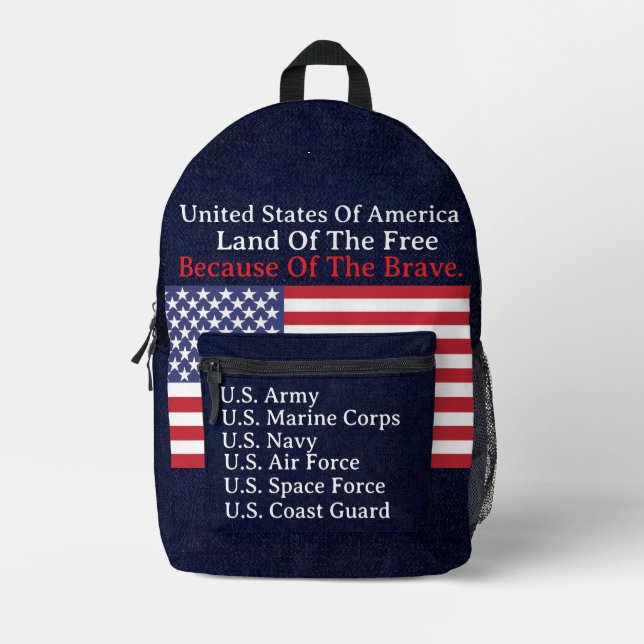 Militär Geschenke Sammlung - Bedruckter Rucksack (Vorderseite)