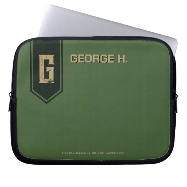 Militär Green Laptopschutzhülle (Vorderseite)
