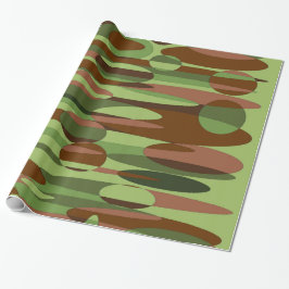 Militär Green und Brown Geschenkpapier
