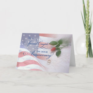 Militär-Hochzeit-Jubiläum Karte