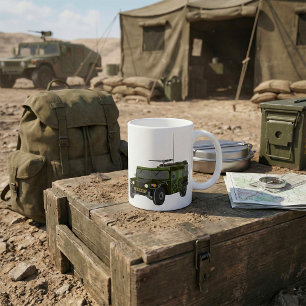 Militär-Humvee-Geländefahrzeug Kaffeetasse