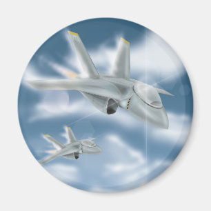 Militär-Jet-Flugzeug Magnet