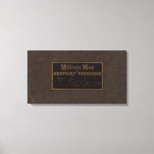 Militär Kentuckys, Tennessee zeichnet auf Leinwanddruck