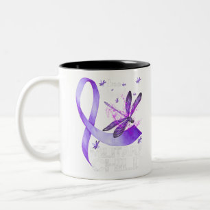 Militär-Kind-Monat Jungen T-Shirt Purple Up Zweifarbige Tasse