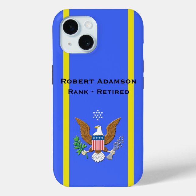 Militär Luftwaffe Verteidigung Emblem personalisie Case-Mate iPhone Hülle (Rückseite)