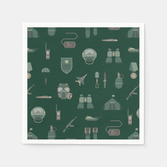 Militär-Papiertücher, patriotische Armee Serviette (Vorderseite)