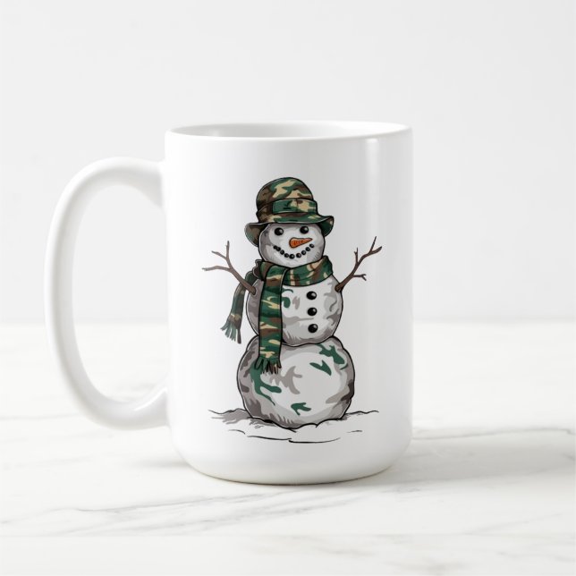 Militär Schneemann  Kaffeetasse (Links)
