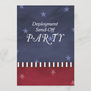 Militär sendet weg von der einladung