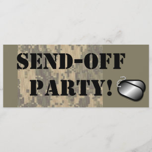 Militär sendet weg von der personalisierten einladung