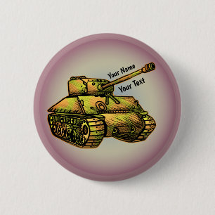 Militär-Tank-Pin-Button Button