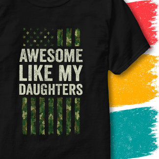 Militär-Tarnmuster USA-Flagge Awesome wie meine Tö T-Shirt