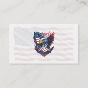 Militär- und Polizeiprofessional Eagle-Flagge Visitenkarte