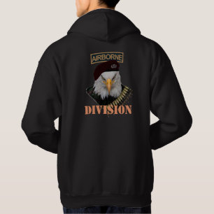 Militäradlerabdeckung im Flugzeug Abteilung Armee Hoodie