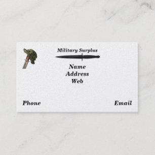 Militärarmeemarine-Luftwaffenmarinesoldaten Visitenkarte