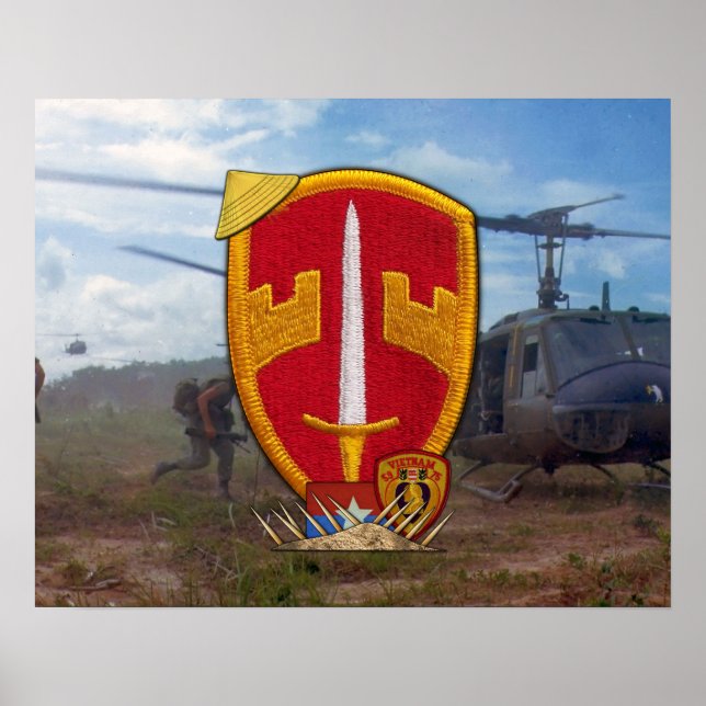 Militärberater Vietnam War Patch Poster (Vorne)