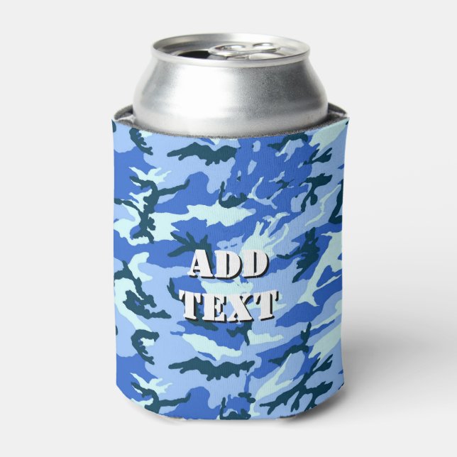 Militärblau-Tarnmuster Dosenkühler (Kanne Vorderseite)