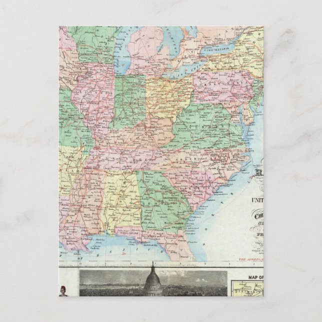 Militärdiagramm der Gewerkschaft Postkarte (Vorderseite)