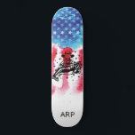 *~* Militärdienst FISHERMAN Red White Blue Flag Skateboard<br><div class="desc">*Energetisch verbesserte / verbesserte FISCHERMEN FISCHERMAN FISCHERMAN MAN Silhouette über die amerikanische Flagge * Patriotische amerikanische Flagge mit FISCHERMEN FISCHERMAN FISHER MAN Silhouette . . Dieses Design zeigt die US Flag American Flag auch bekannt als Old Glory und US Flagge. Dieses Watercolor American Flag Design beinhaltet die Farben Red White...</div>