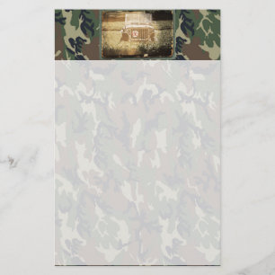 Militärfahrzeug Briefpapier
