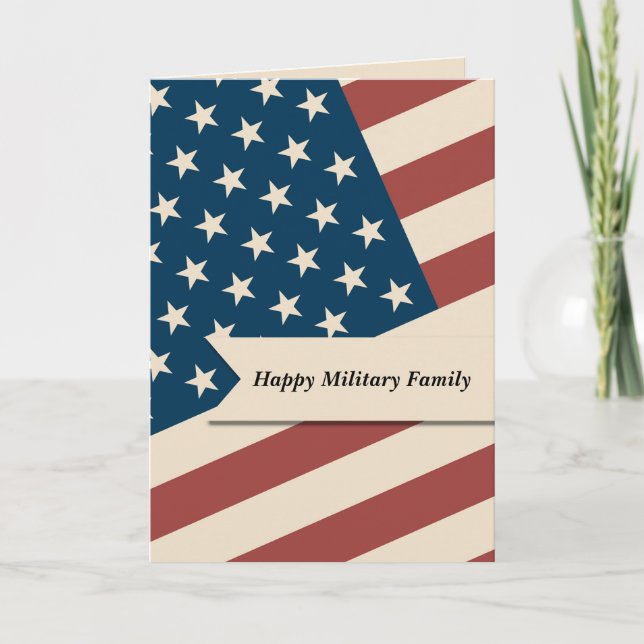 Militärfamilie Karte (Vorderseite)