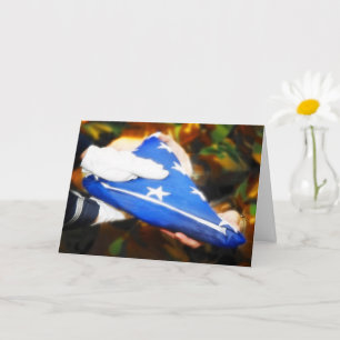 Militärfeier des Veteranen-Tages Karte